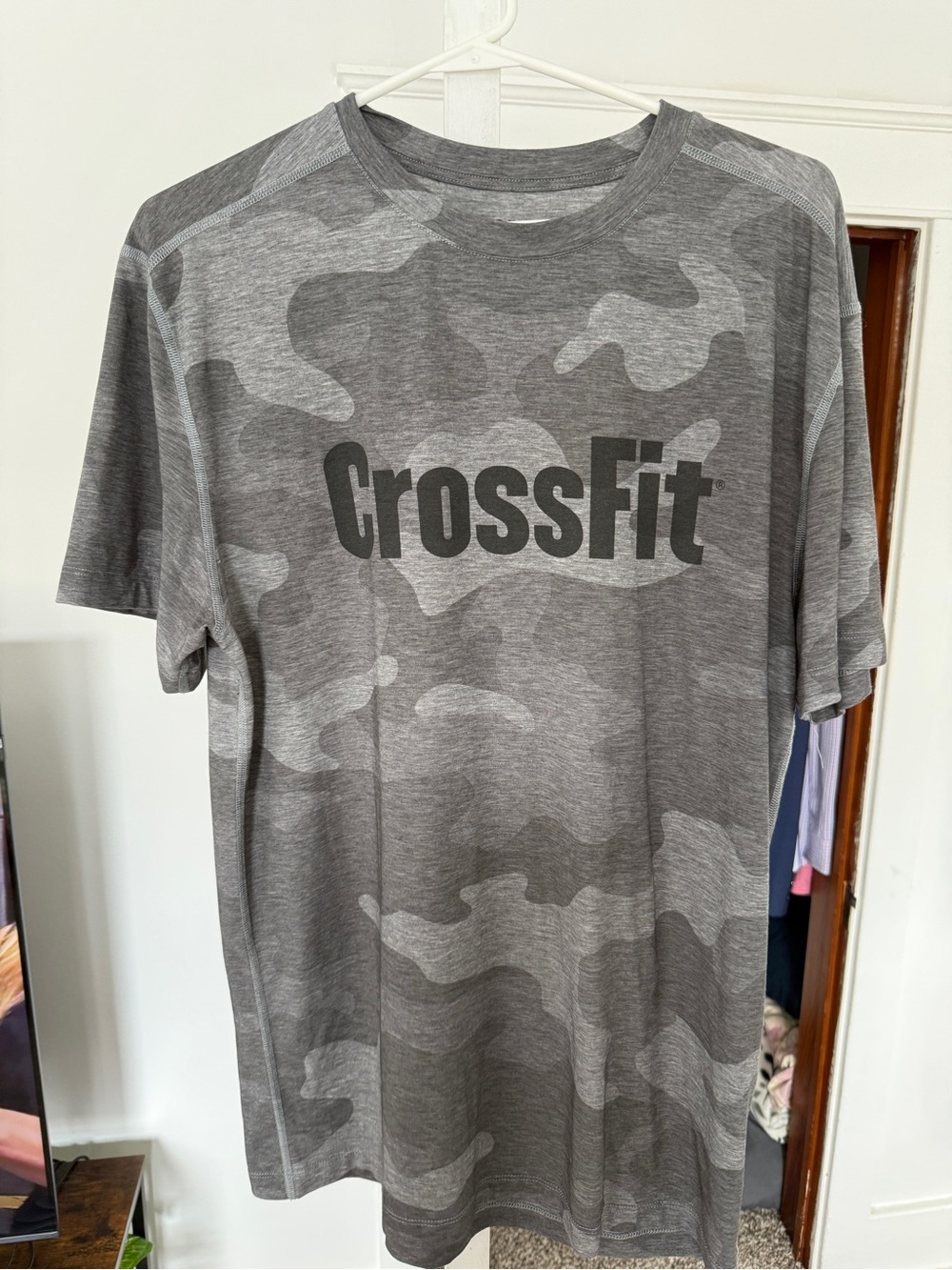 NOBULL Gray Camo CrossFit Short Sleeve Tee